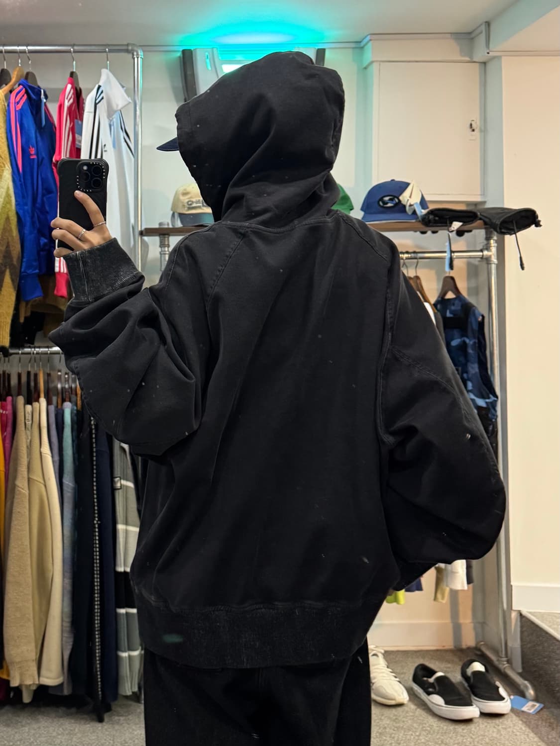 솔리드옴므 워싱 반집업 후드 상품이미지7