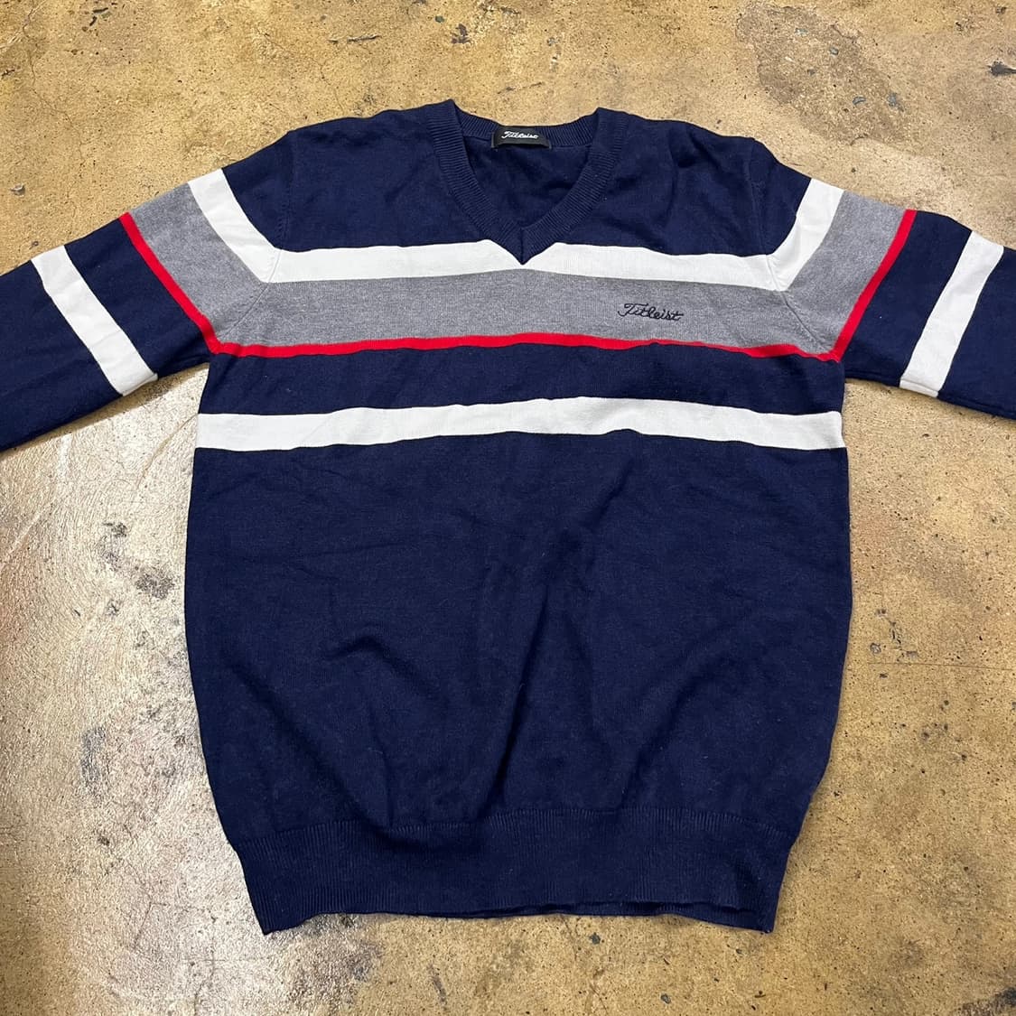 [정품/L] 타이틀리스트 V넥 니트 b17 상품이미지3
