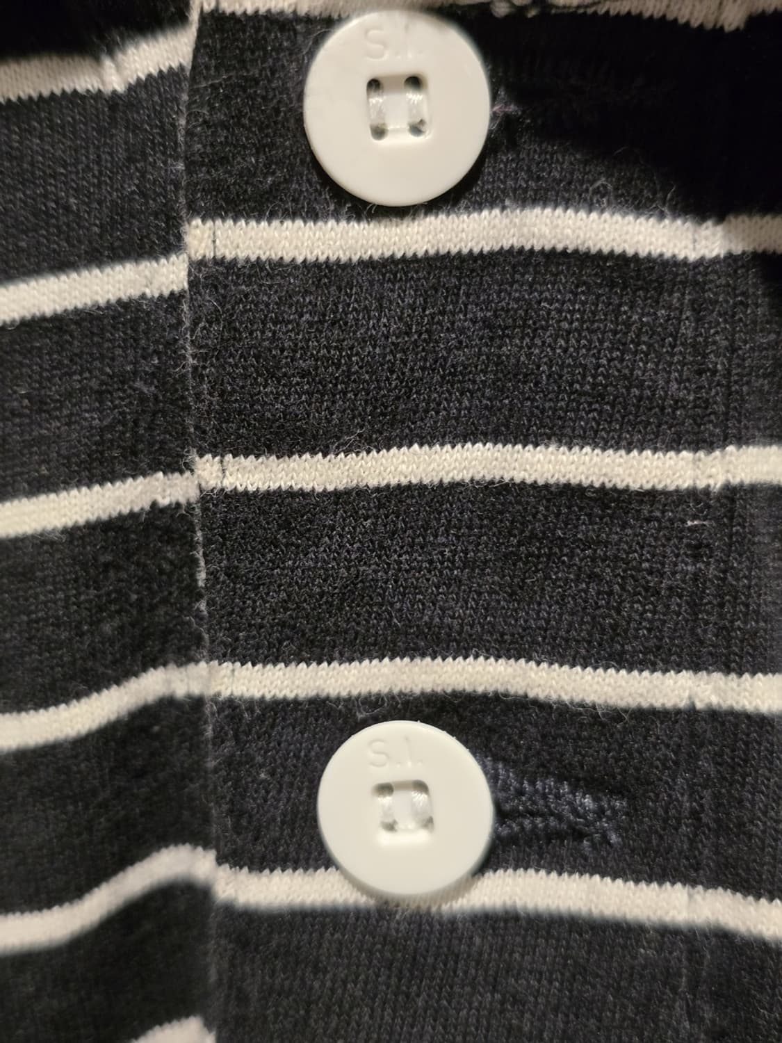 Stone Island Denims Striped Polo Shirt 상품이미지3