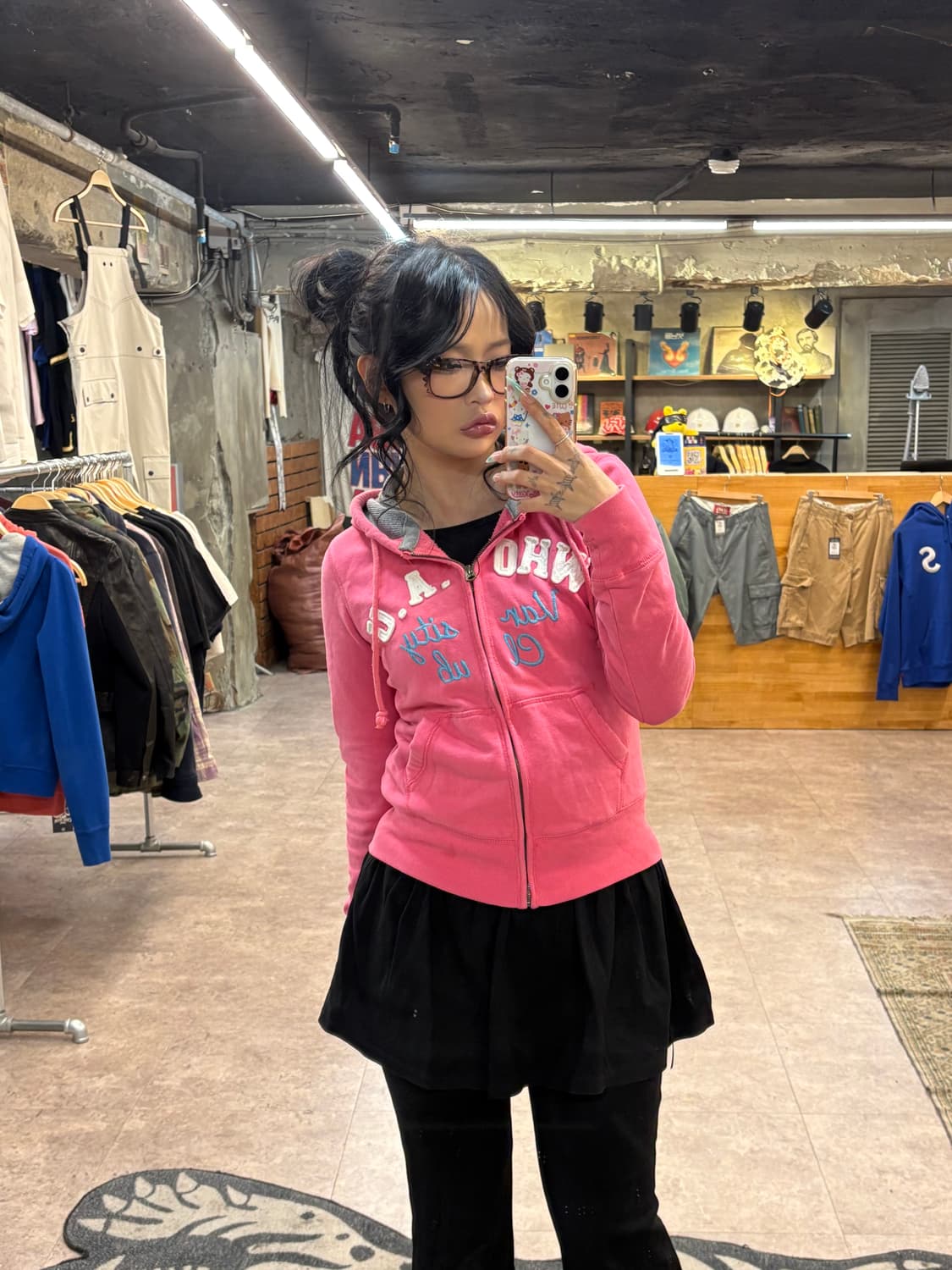 후아유 핑크 후드집업 #csz4229 상품이미지4