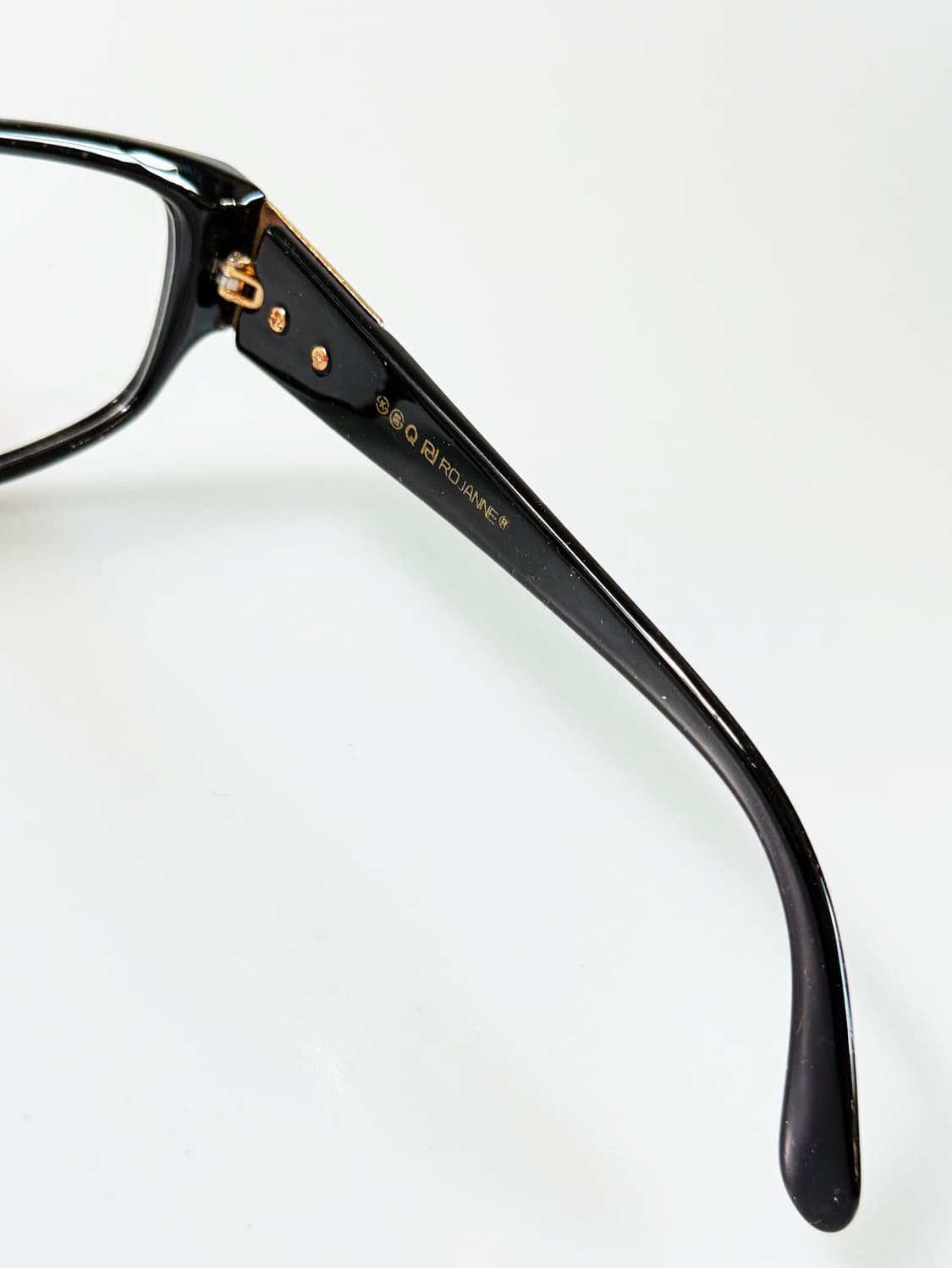 90s ROJANNE 뿔테 오버사이즈 스퀘어 빈티지 안경 상품이미지7
