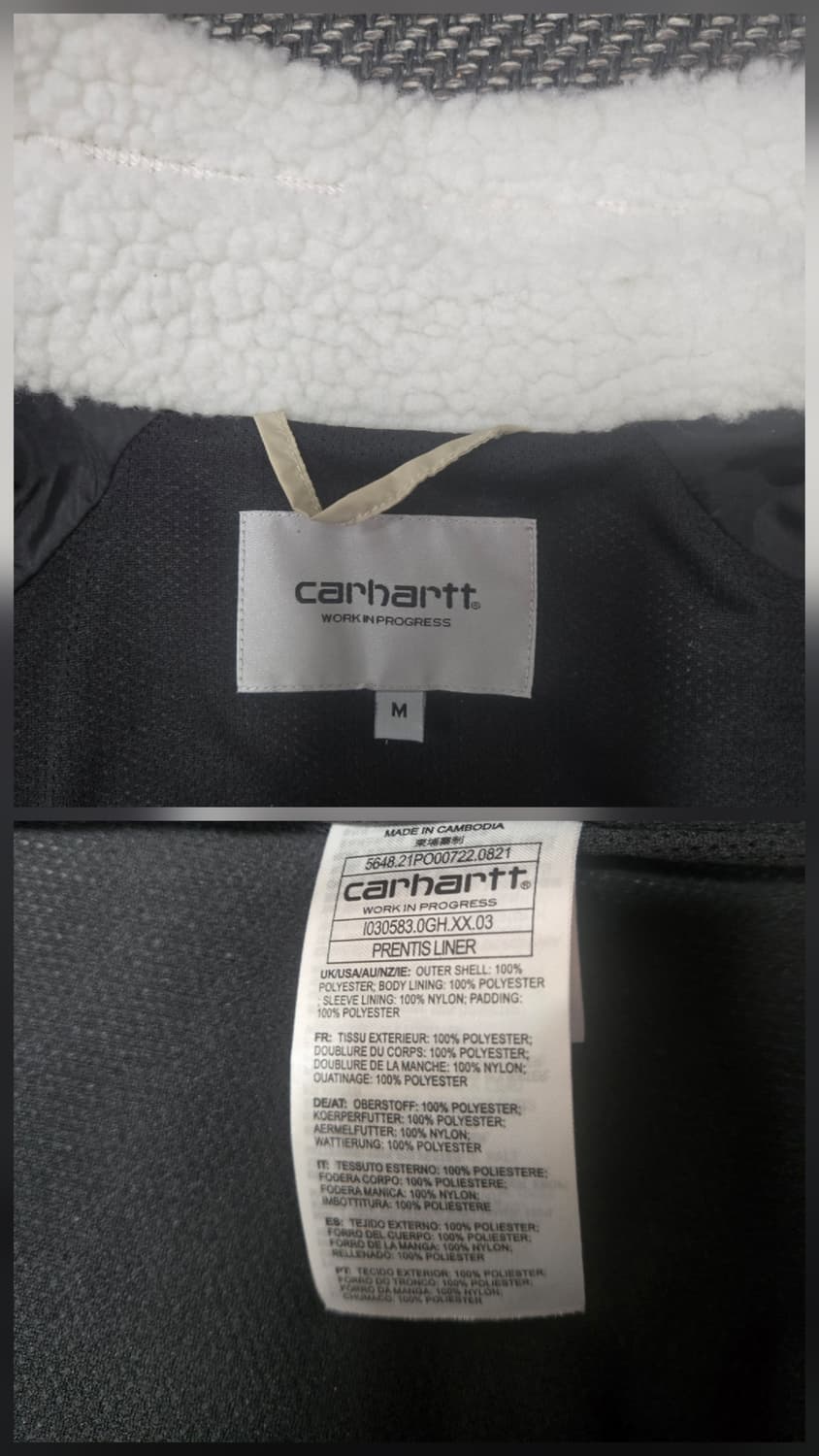 칼하트 공용 WIP 프렌티스 플리스 자켓 화이트 상품이미지9