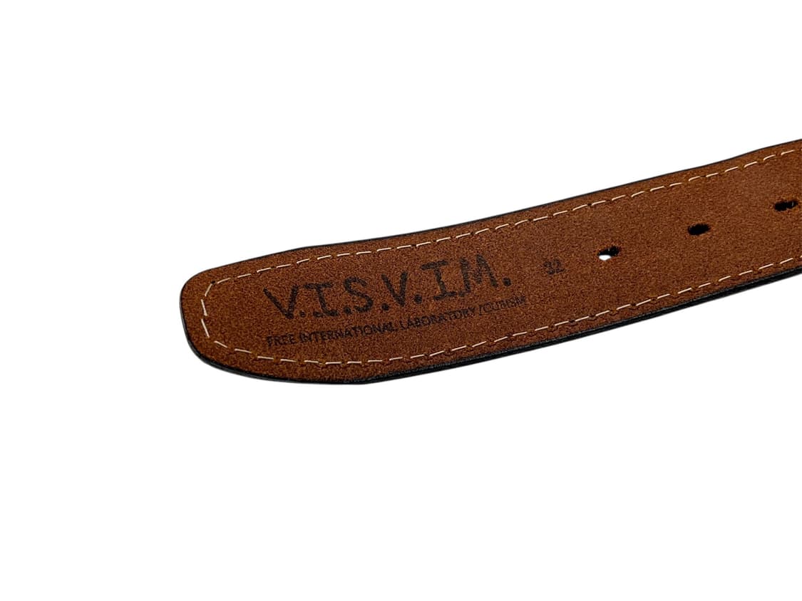 leather patch suede belt 상품이미지6