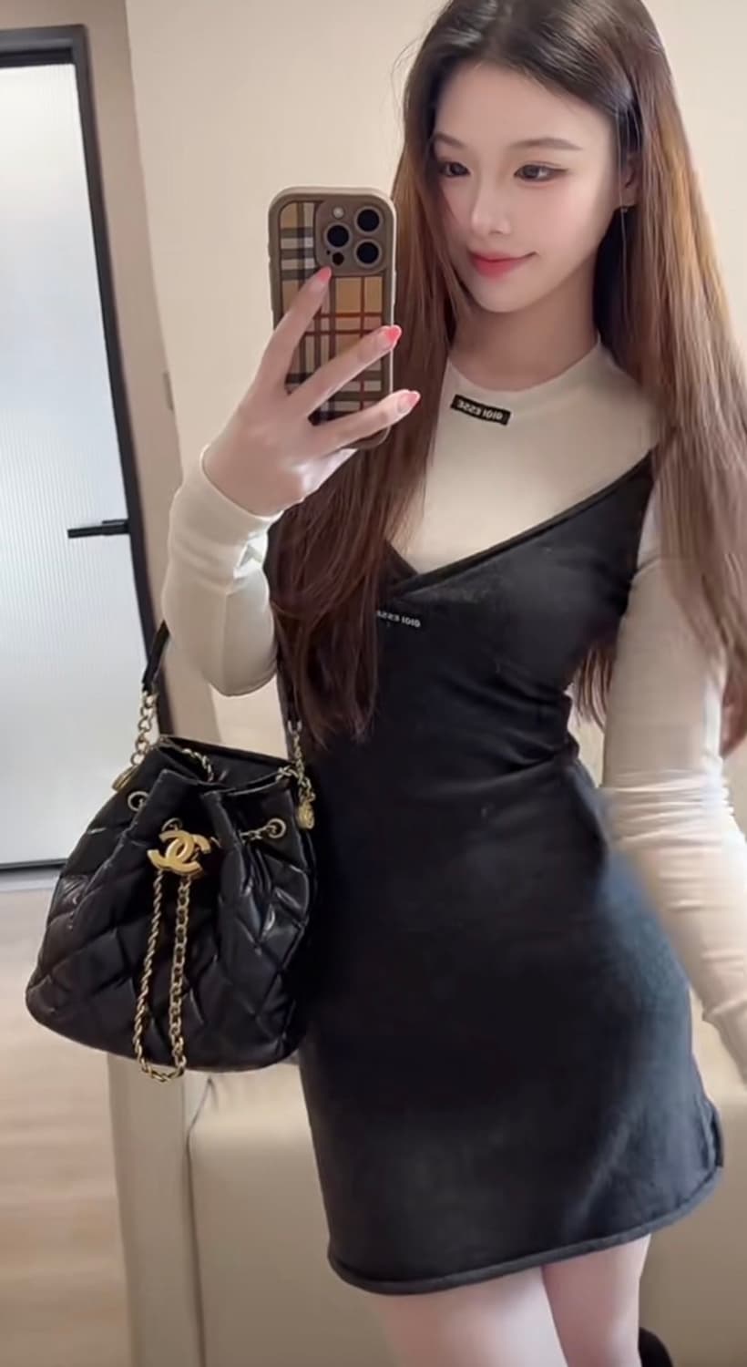 샤넬뷰티 퀄팅 복조리 체인백 블랙 VIP 기프트백 상품이미지4