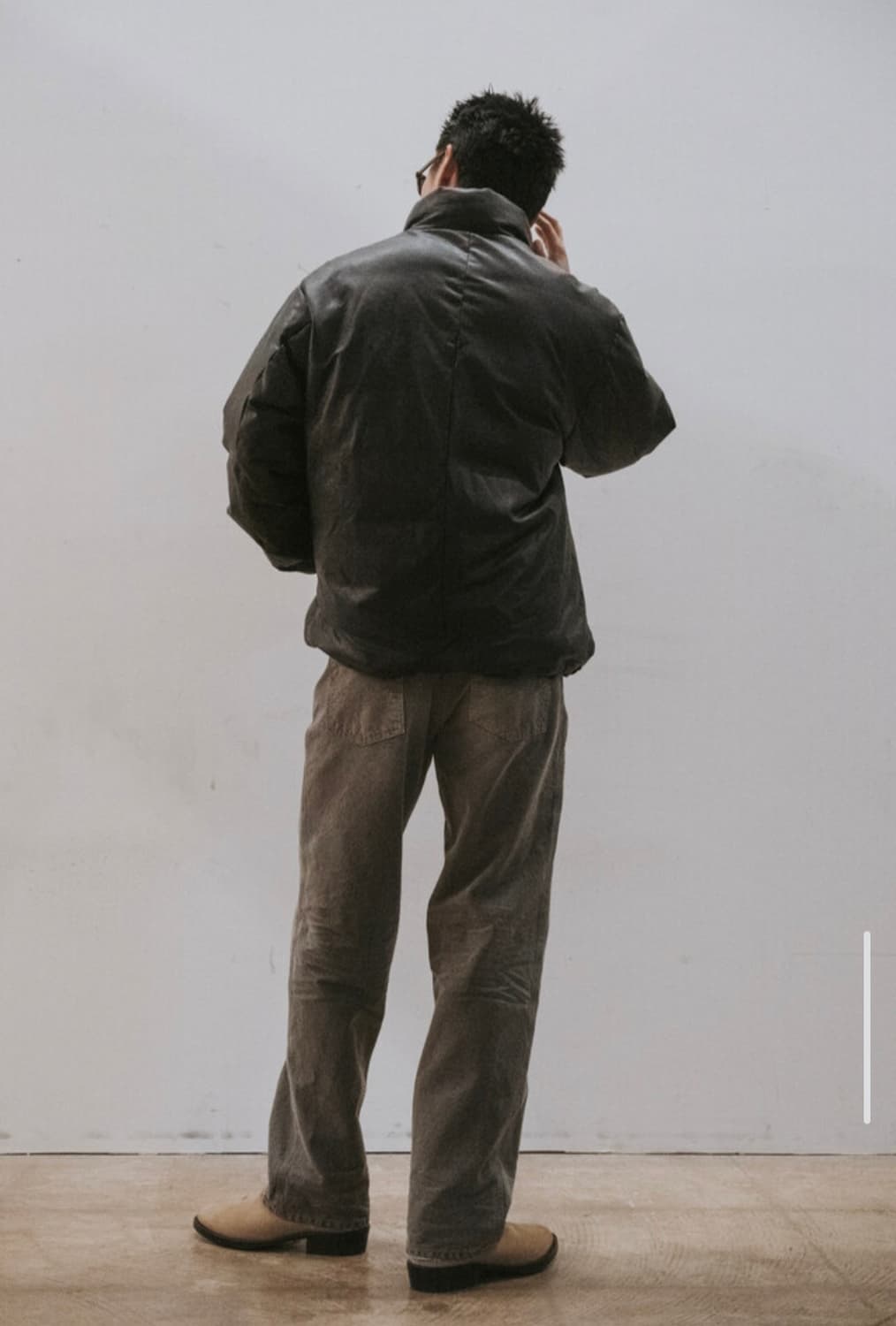 틸레이트 양가죽 블랙 패딩 자켓 상품이미지3