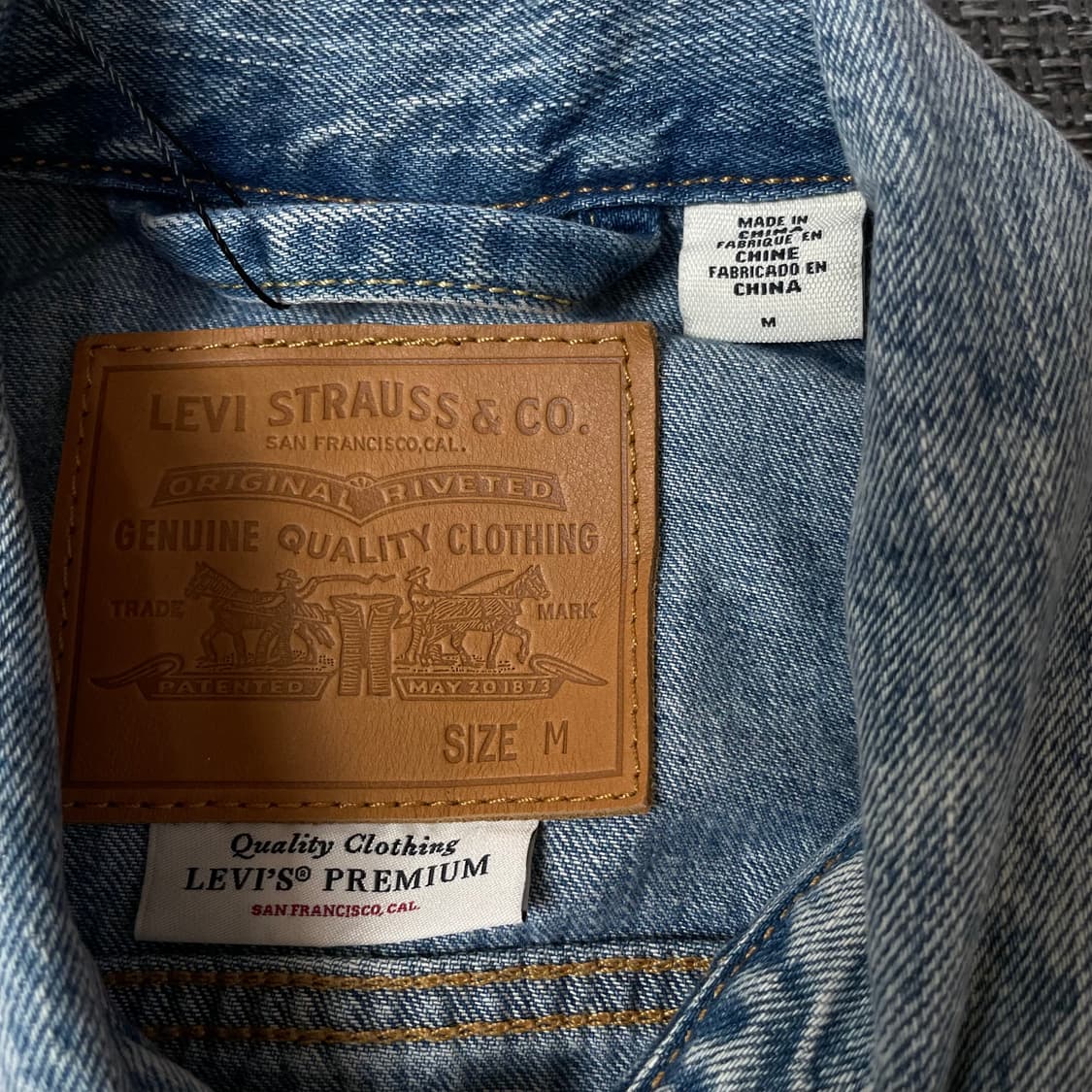 리바이스 연청 투포켓 데님 자켓 M 상품이미지4