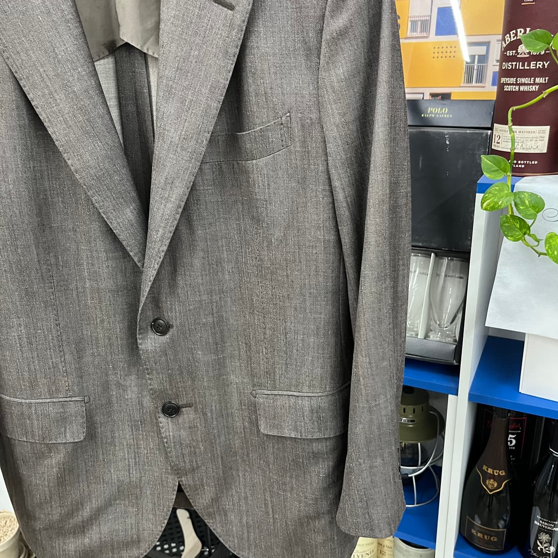 란스미어 로로피아나 2버튼 린넨/실크 블렌드 블레이져 48 상품이미지3