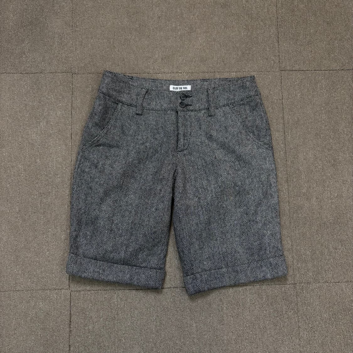 CLEF DE SOL japan 헤링본 하프팬츠  상품이미지1