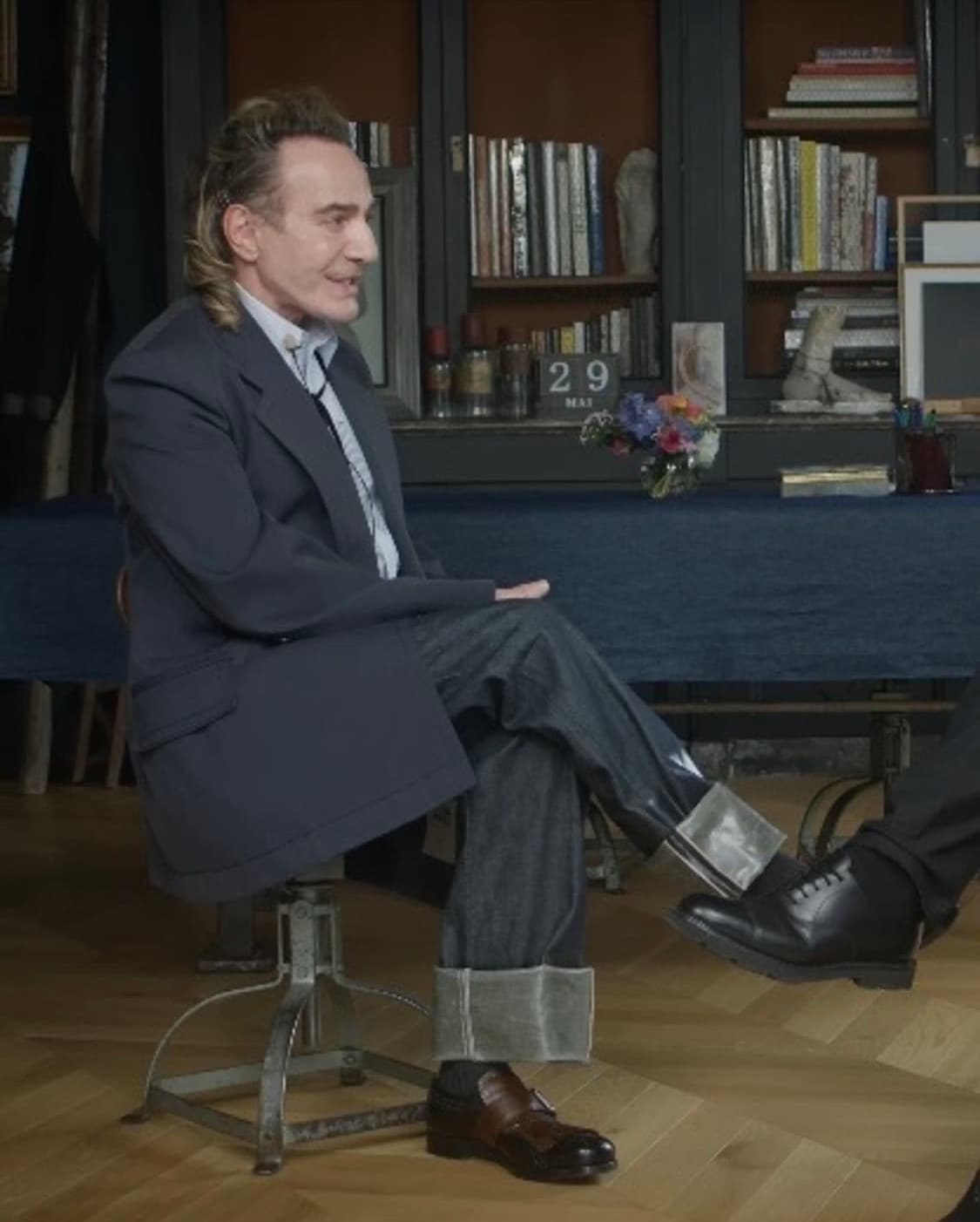 메종 마르지엘라 래커드 진 턴업헴 이펙트 셀비지 데님 인디고블루 상품이미지5