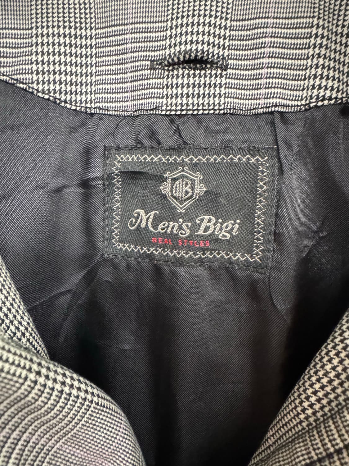 맨즈비기 빈티지 체크패턴 자켓 상품이미지3