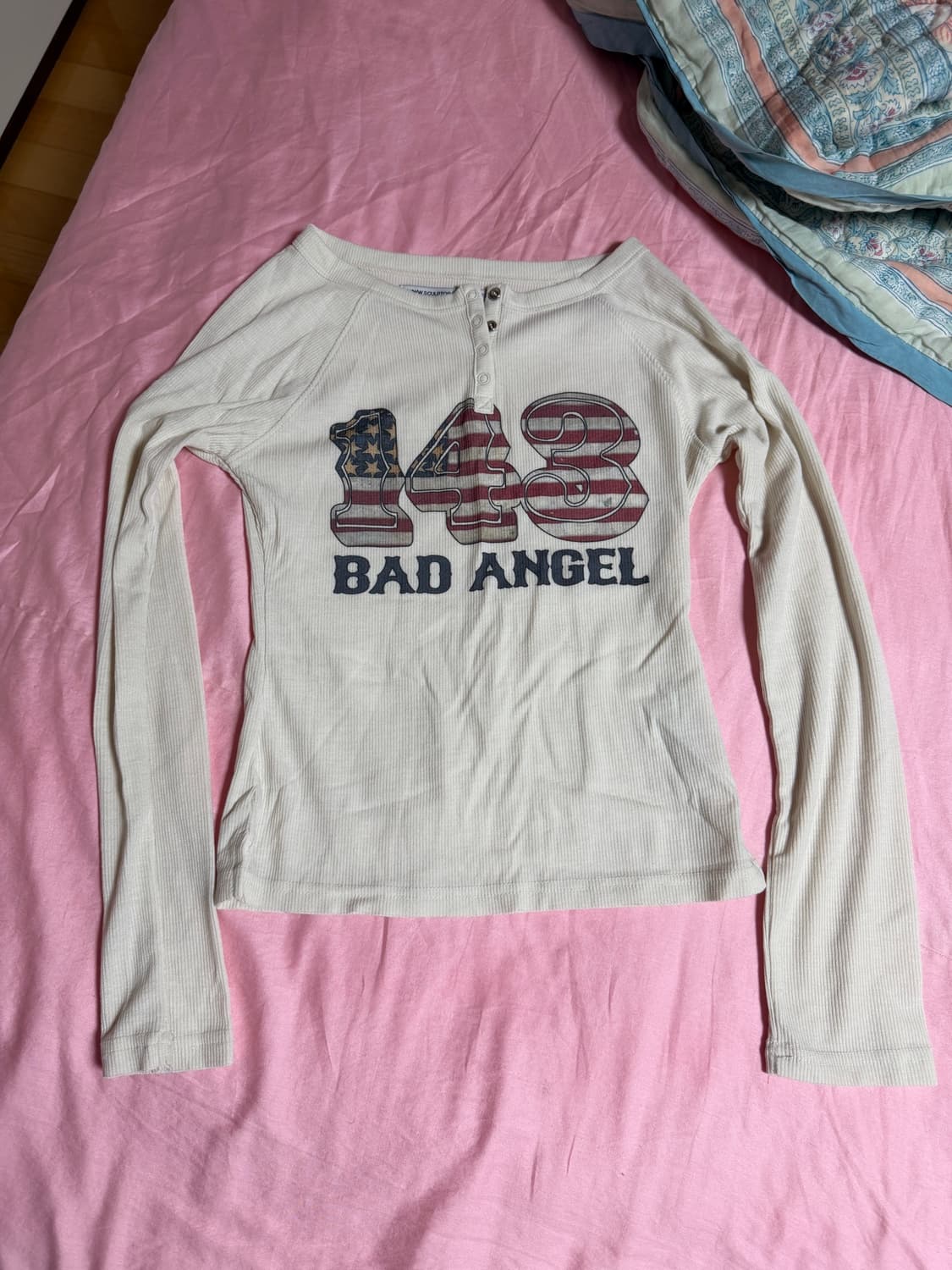 스컬프터 성조기 미국 국기 티 Flag Raglan T-shirt Raw 상품이미지3