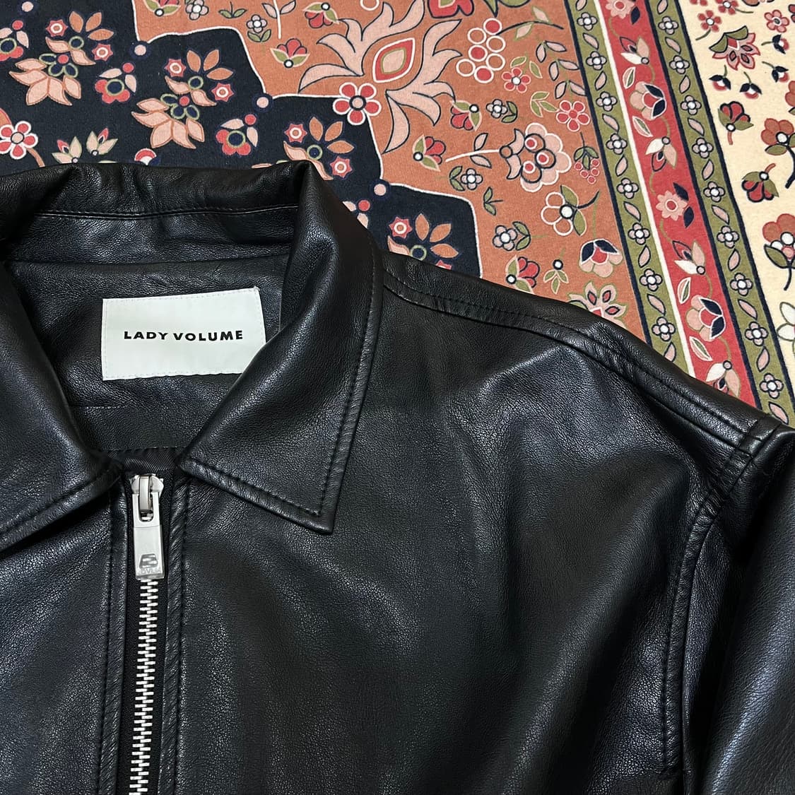 레이디볼륨 레더 가죽 자켓 FREE 상품이미지3