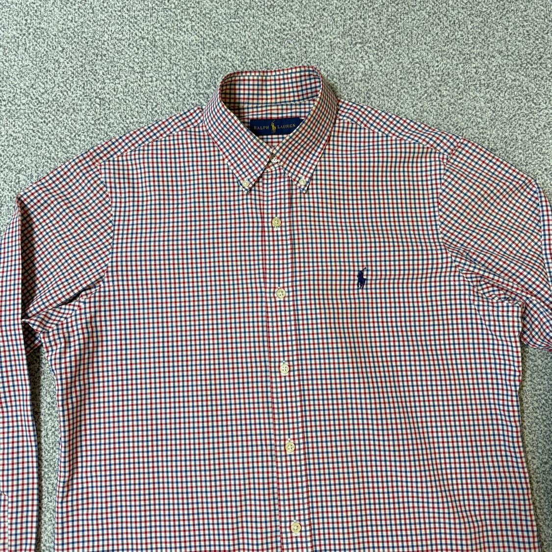 폴로 랄프로렌 체크 셔츠 남성용 M 상품이미지3