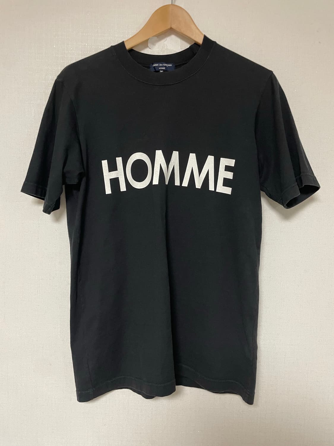 꼼데가르송 Homme 블랙 티셔츠 M 상품이미지1