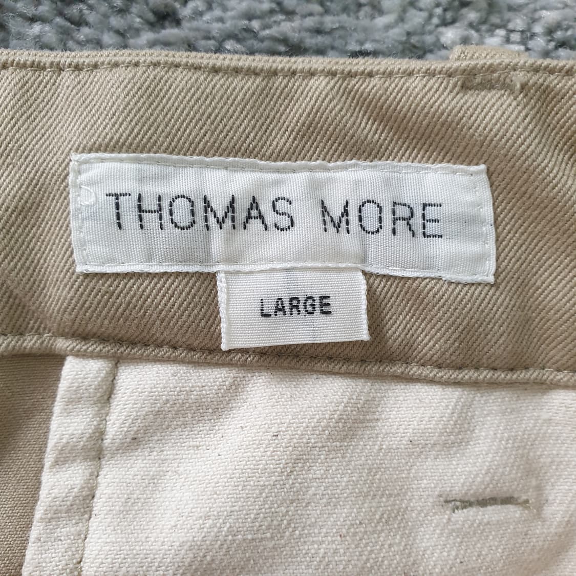THOMAS MORE 베이지 코튼 트윌 팬츠 상품이미지2