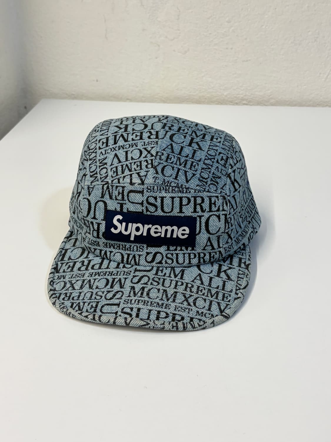 슈프림 데님 캠프캡 상품이미지1