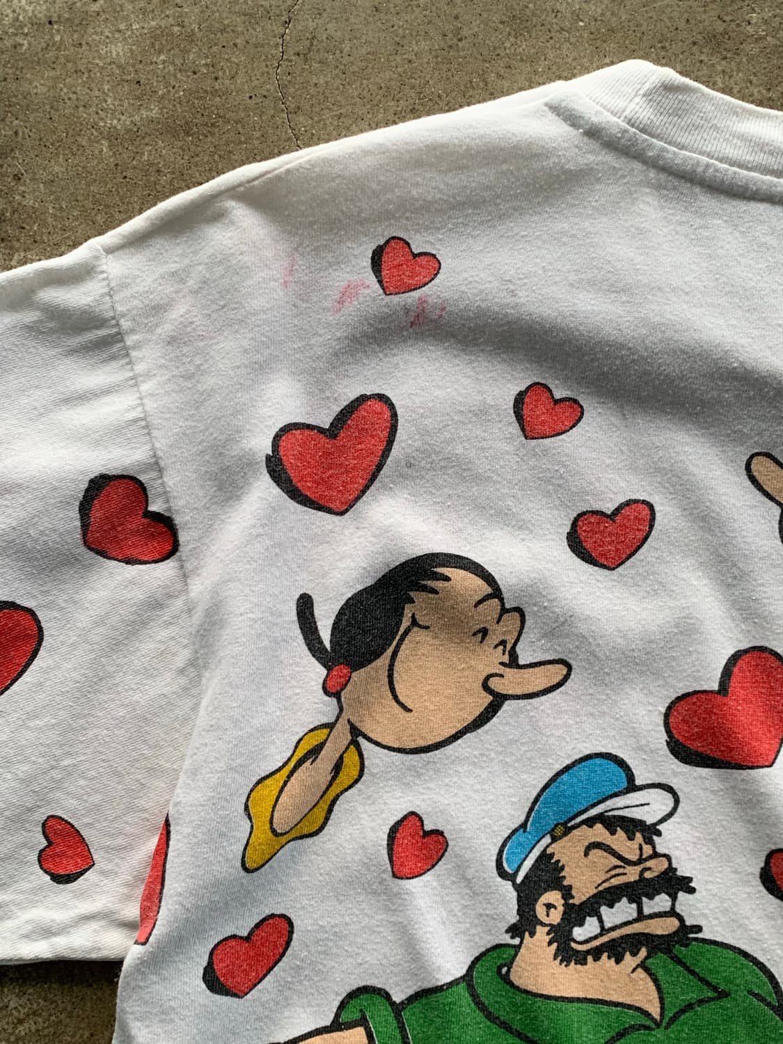 90s 뽀빠이 올리브오일 브루터스 AOP 티셔츠 상품이미지8