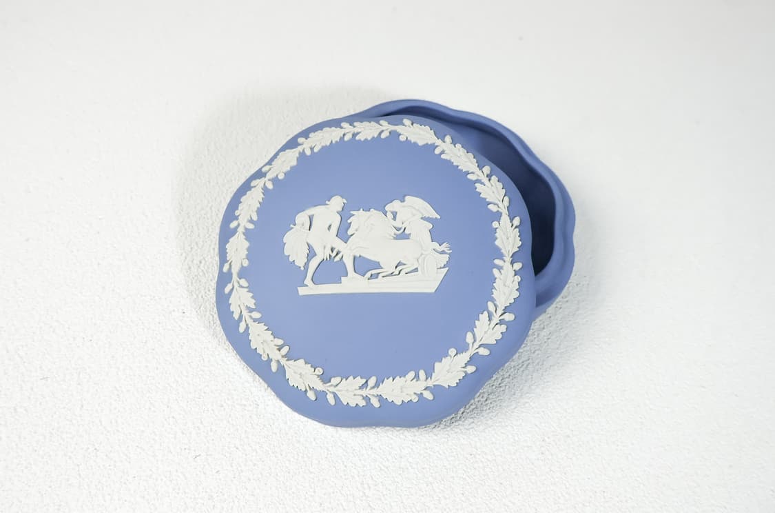 [영국앤틱] 웨지우드 제스퍼웨어 트링켓박스 보석함_ 페일블루 상품이미지1