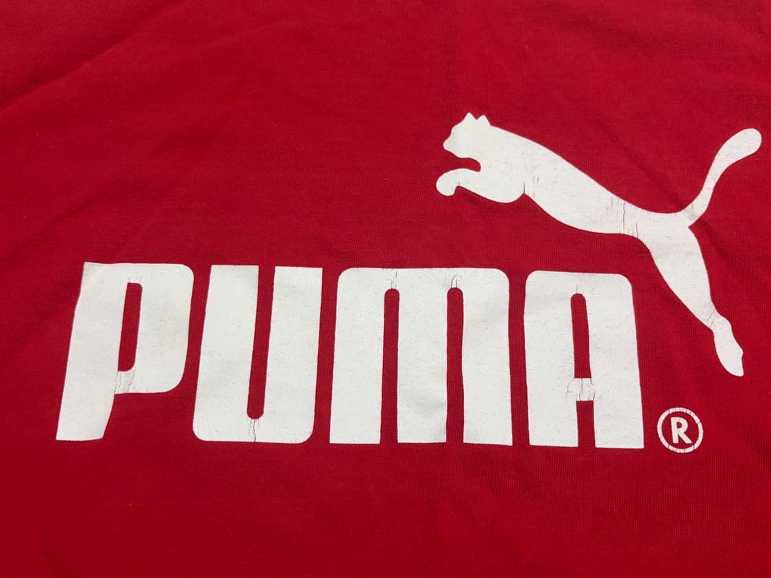 푸마 puma 빈티지 반팔 반소매 셔츠 레드 L 상품이미지2