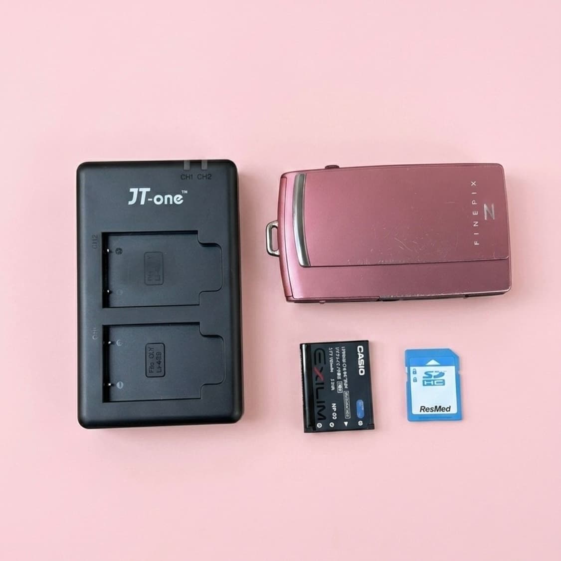 (작례O) 빈티지 디카 📸 필름감성 / 후지 핑크 카메라 상품이미지2