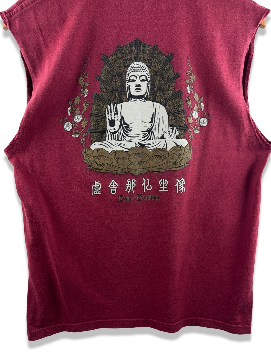 JPN 노사나불좌상 버건디 민소매 티2974 상품이미지5