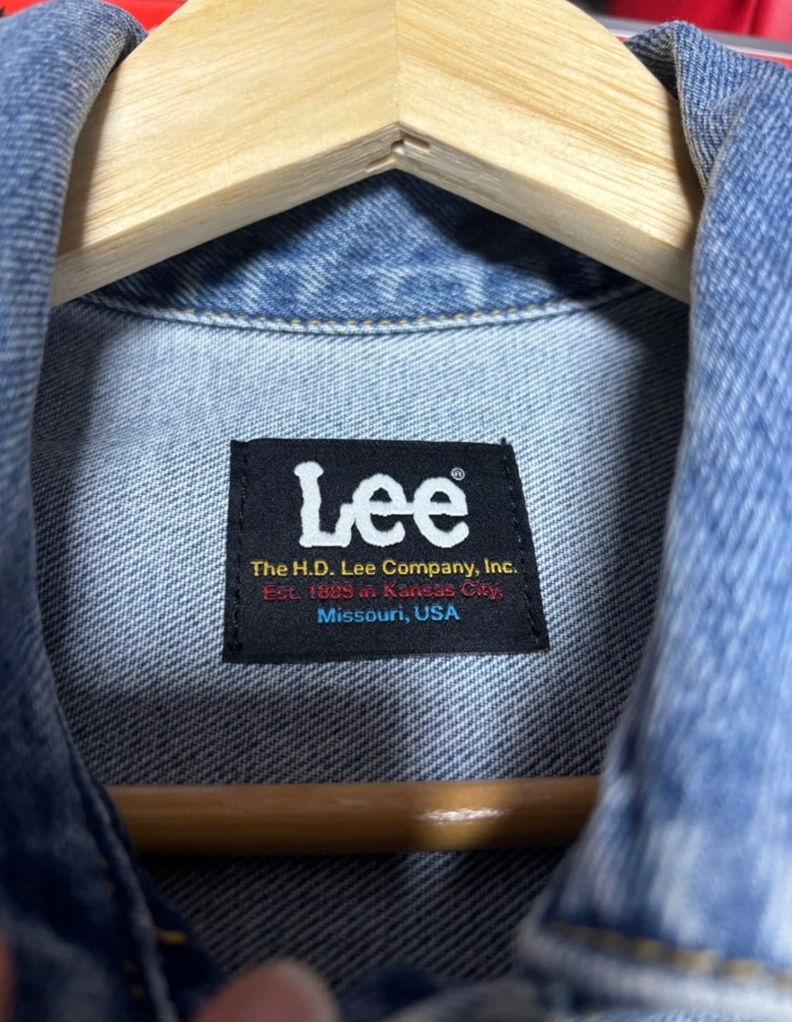 아이앱 스튜디오 x 리 데님 자켓 인디고 L 상품이미지3