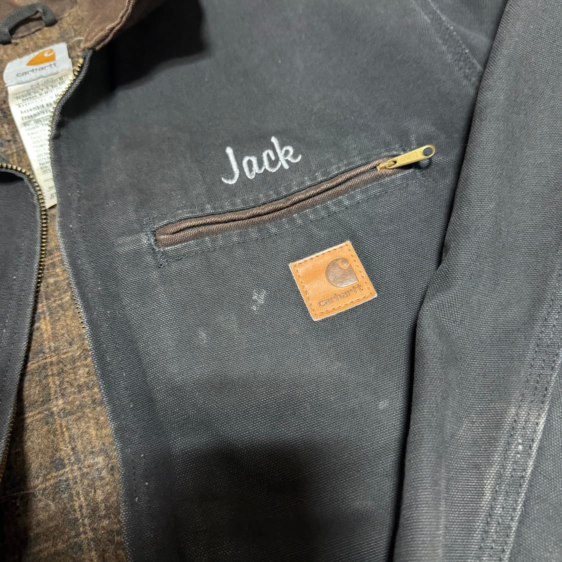 [L] 칼하트 J97 BLK 디트로이트 자켓 블랙 라지 사이즈 상품이미지6