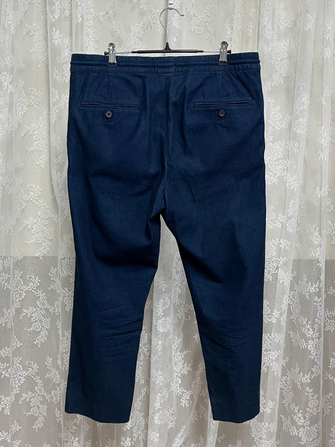 M) 클럽모나코 밴딩 코튼 팬츠 네이비 상품이미지2