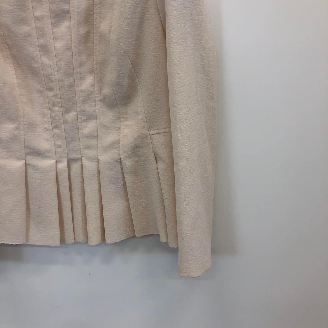 모조에스핀 플리츠 논카라 블라우스 90-170 상품이미지3