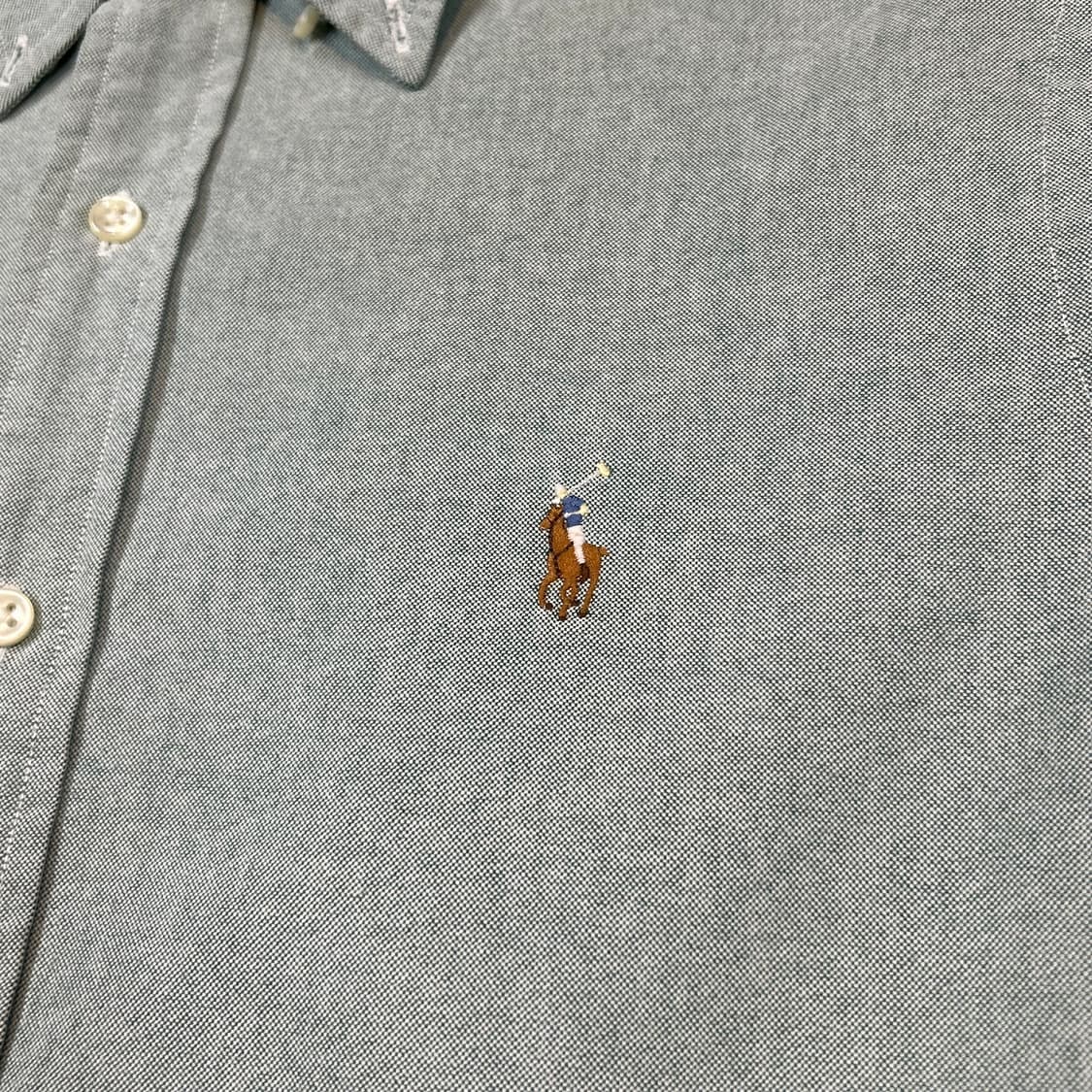 M) 폴로 랄프로렌 옥스포드 셔츠 민트 그린 상품이미지4