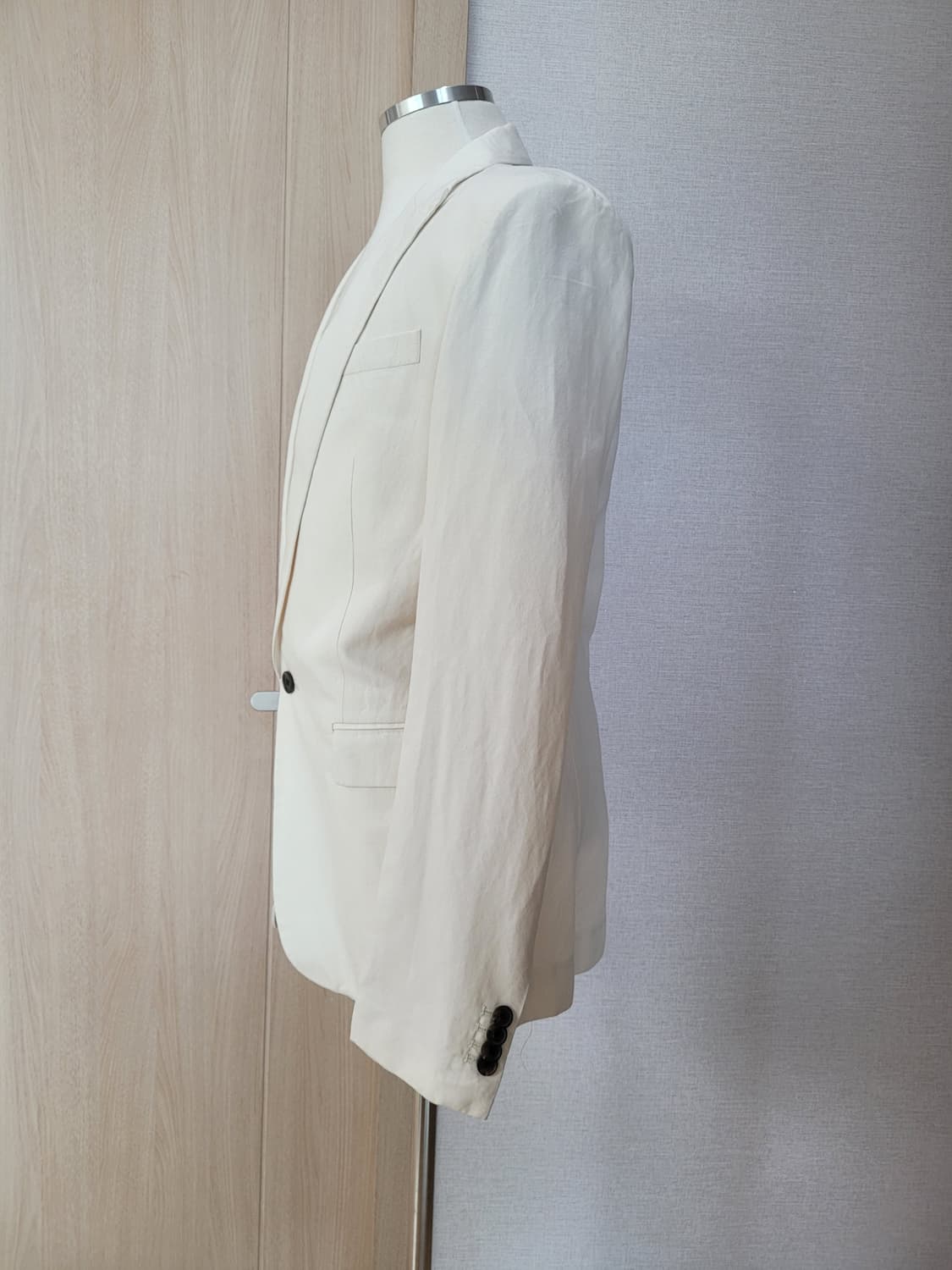테이트 TATE 남자 원버튼 마혼방 블레이저 100 아이보리 상품이미지5