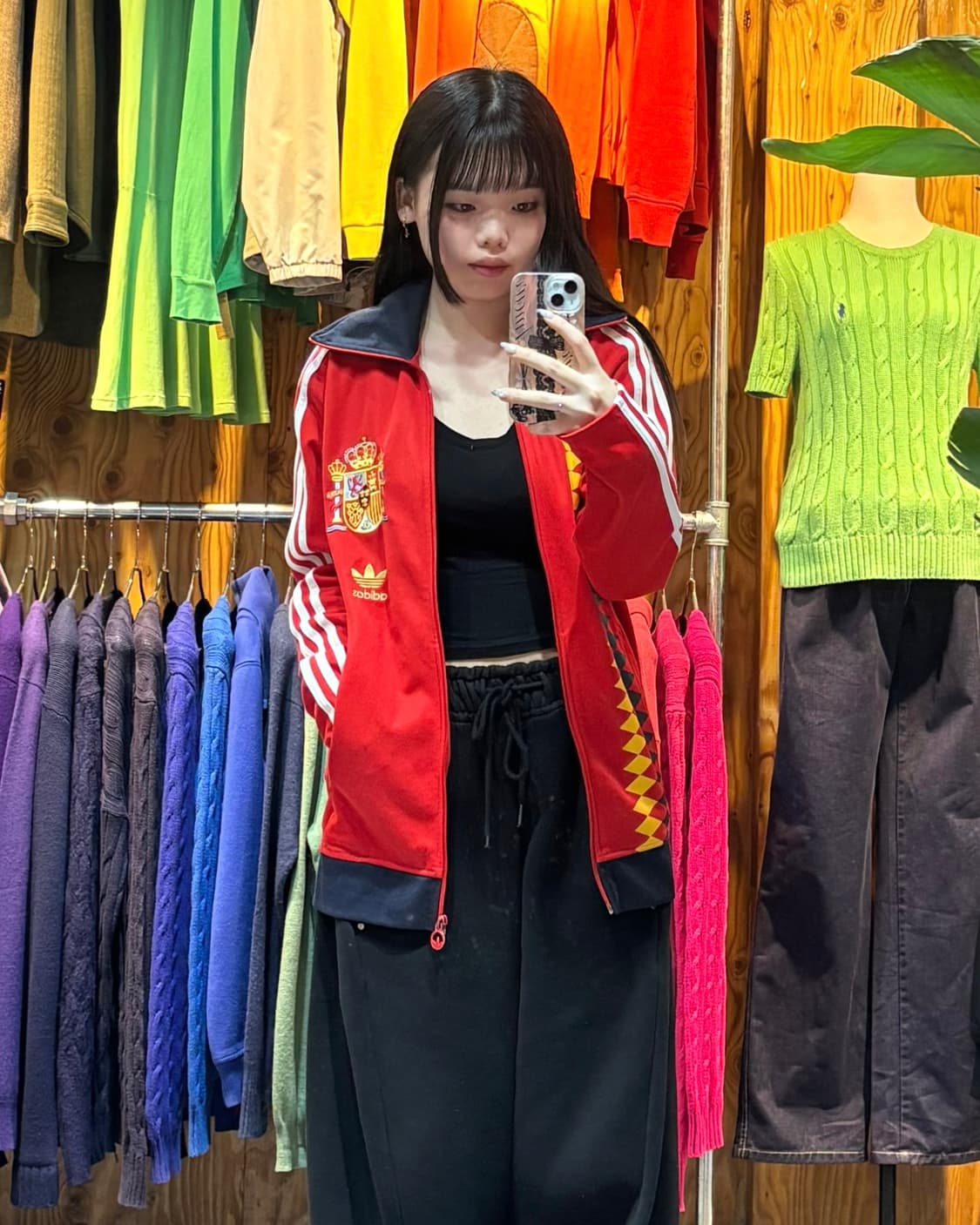 L 아디다스 스페인 패턴 유로파 트랙탑 상품이미지2