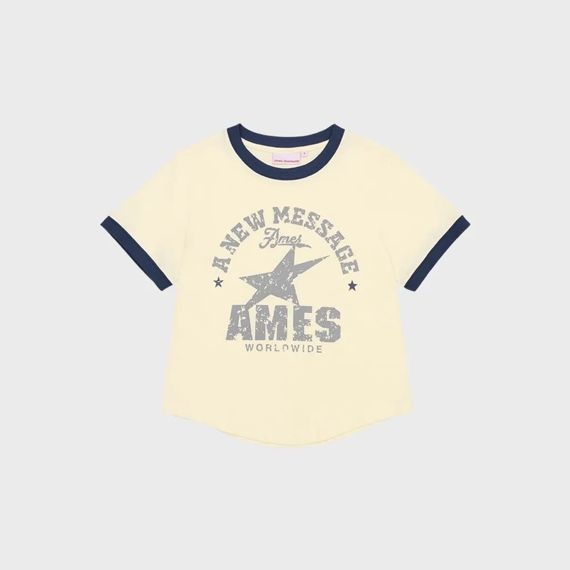 Ames worldwide vintage star tee cream 상품이미지1