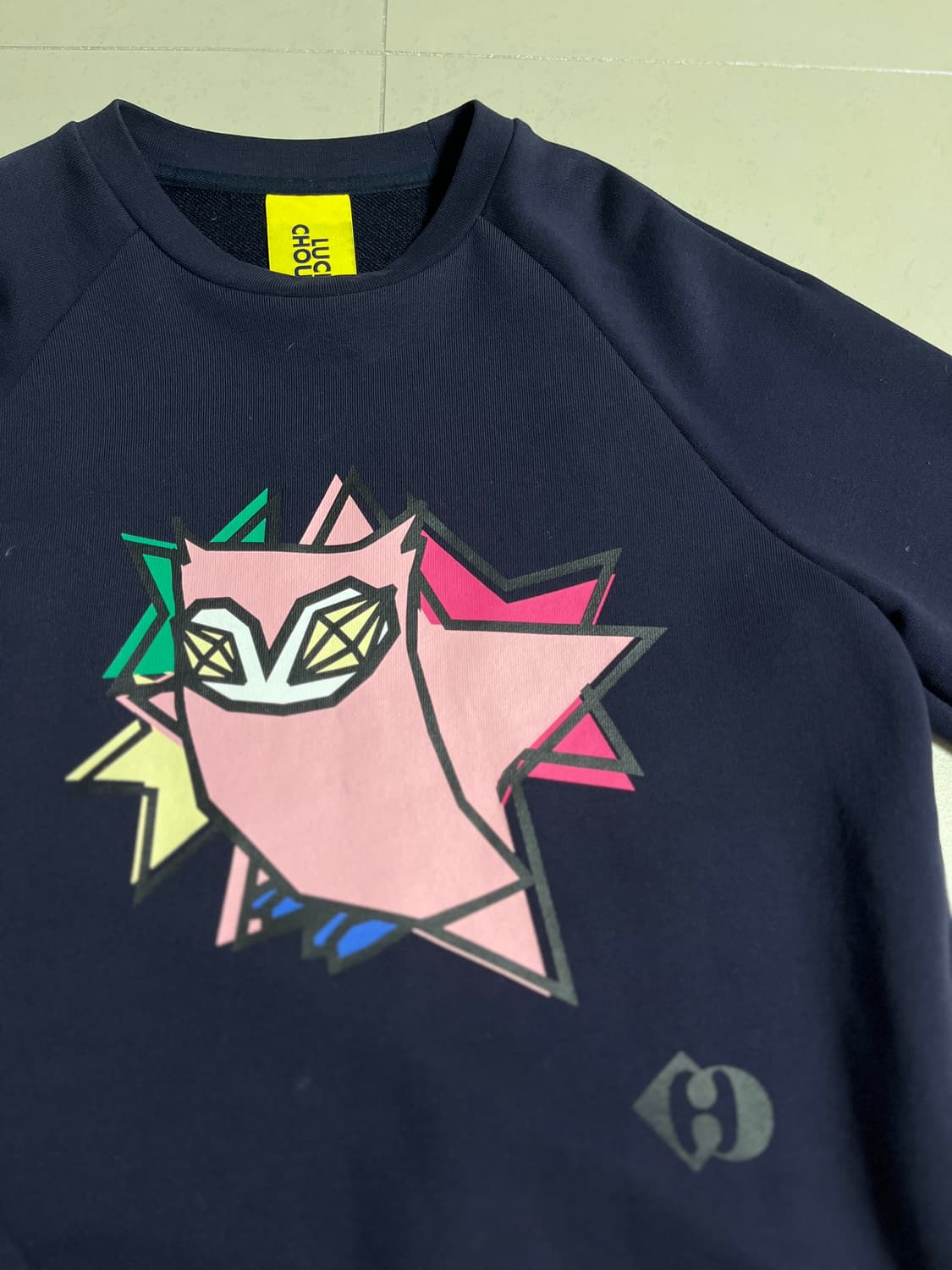 럭키슈에뜨 부엉이 맨투맨 네이비 상품이미지2