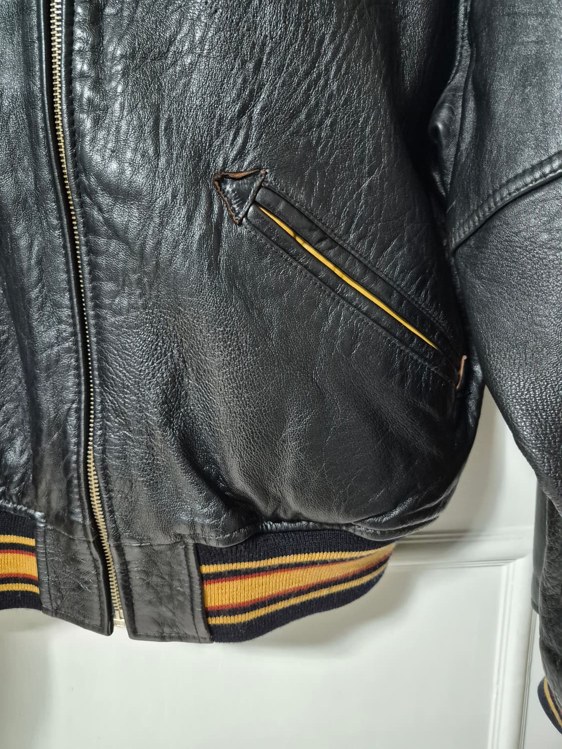 (M) 아비렉스 avirex 토마호크 레더 봄버자켓 가죽자켓 상품이미지6