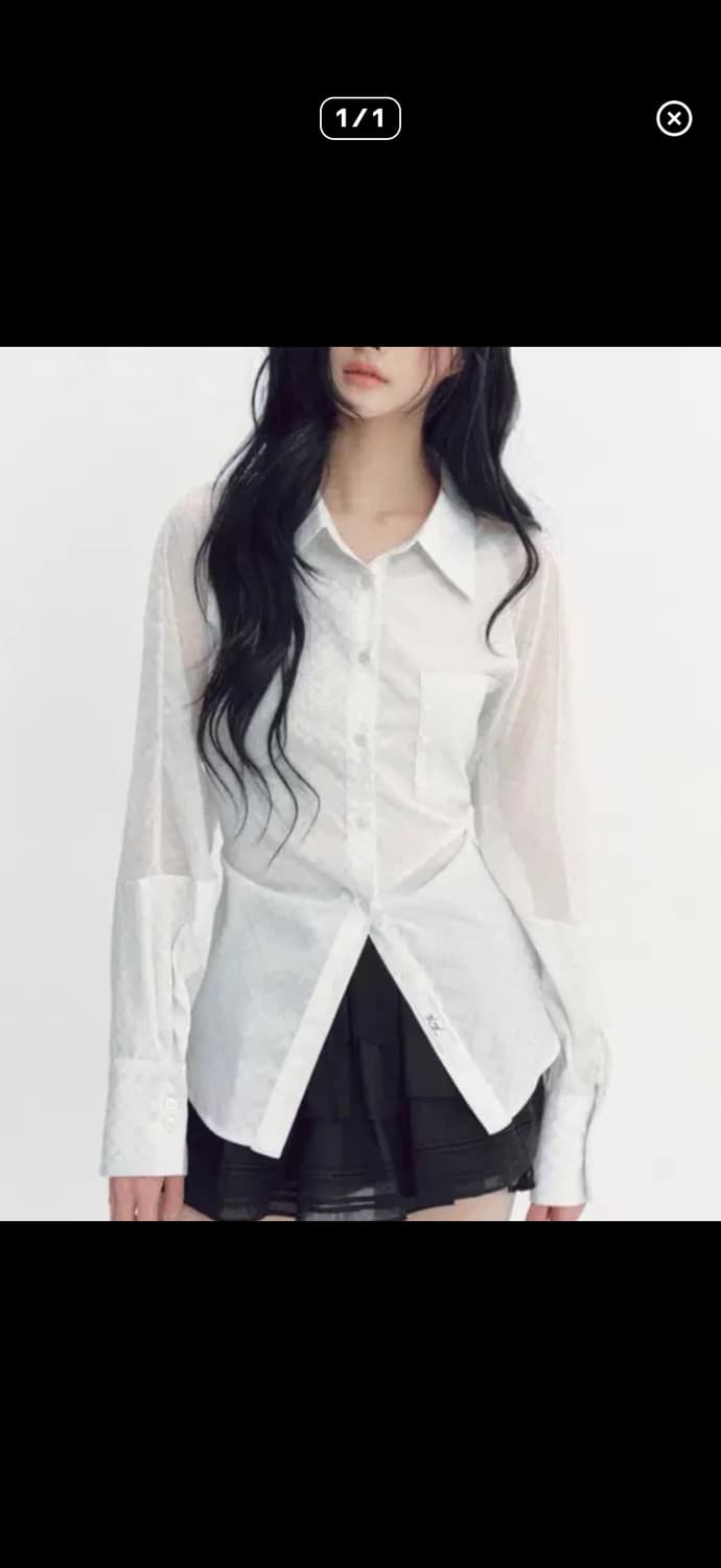 [구해요] 더티스 블루베리 타르트 셔츠 아이보리 상품이미지1