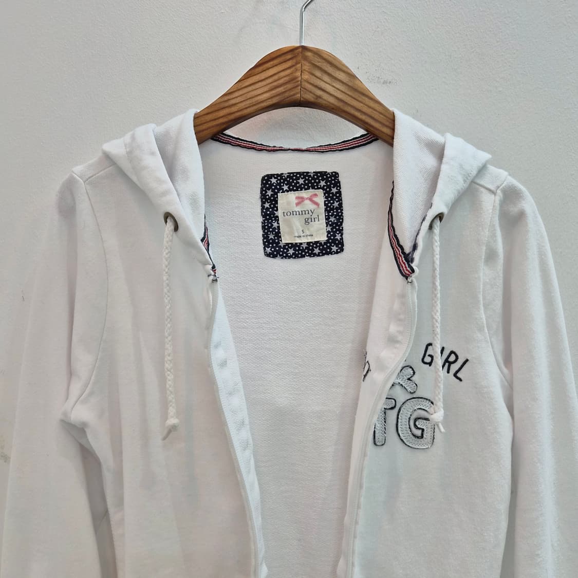 Tommy Girl Japan 화이트 후드집업 상품이미지7