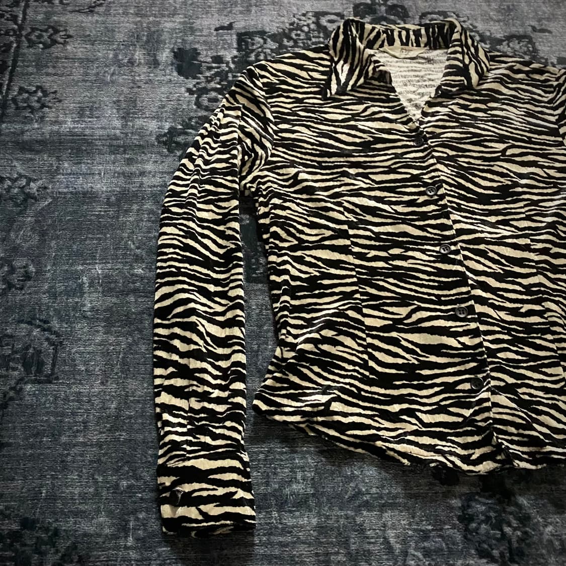 Zebra Pattern Y2K Cardigan  상품이미지2