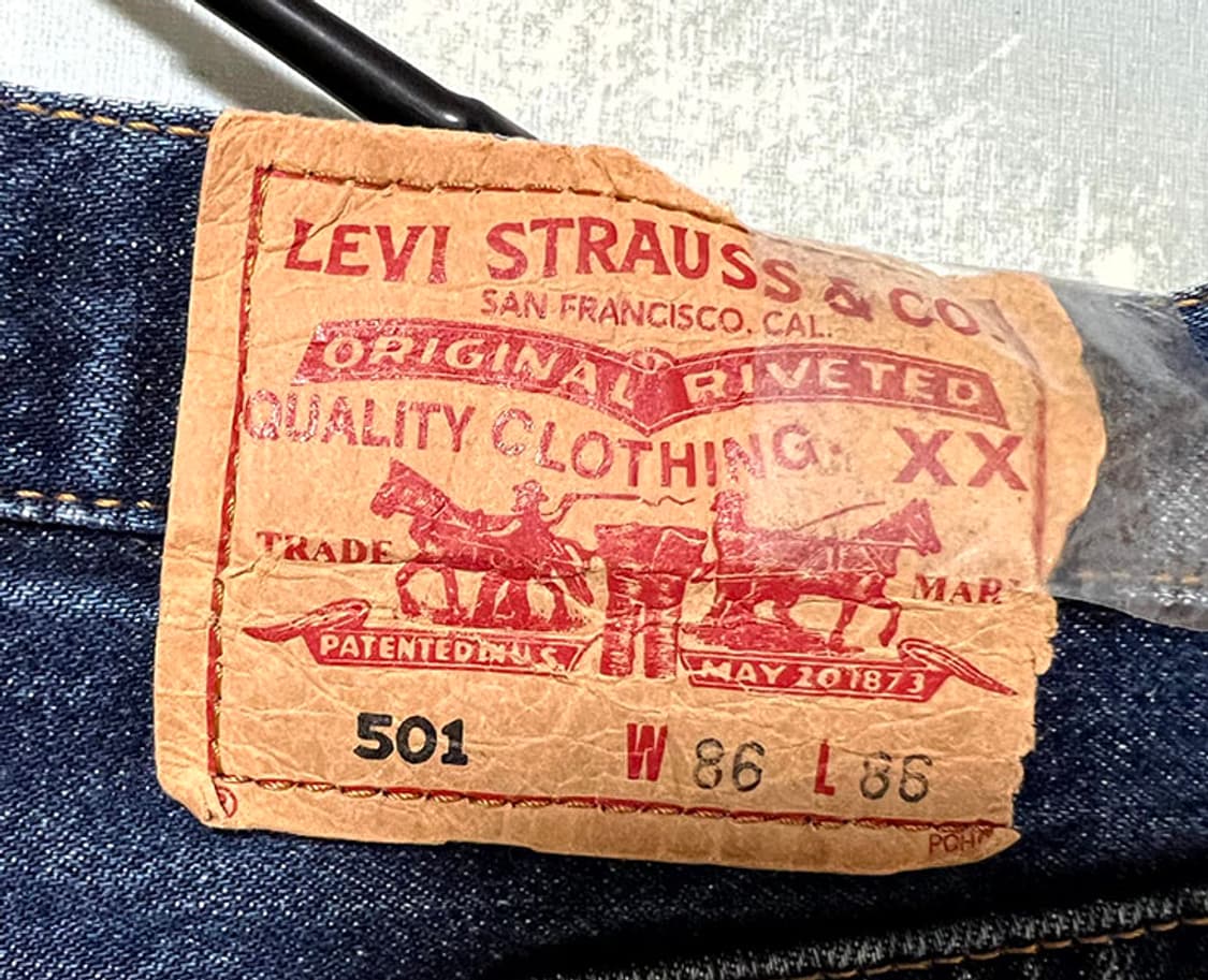 리바이스501 오리지널 남자 청반바지 데님쇼츠 컷오프 단추형 L 32 상품이미지3