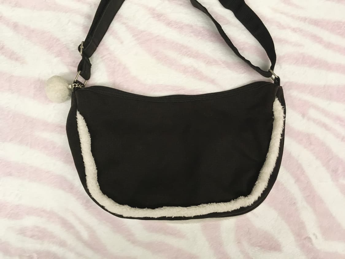 헤이세이 블랙 폼폼이 큐티 숄더백 갸루 핀터레스트 상품이미지5