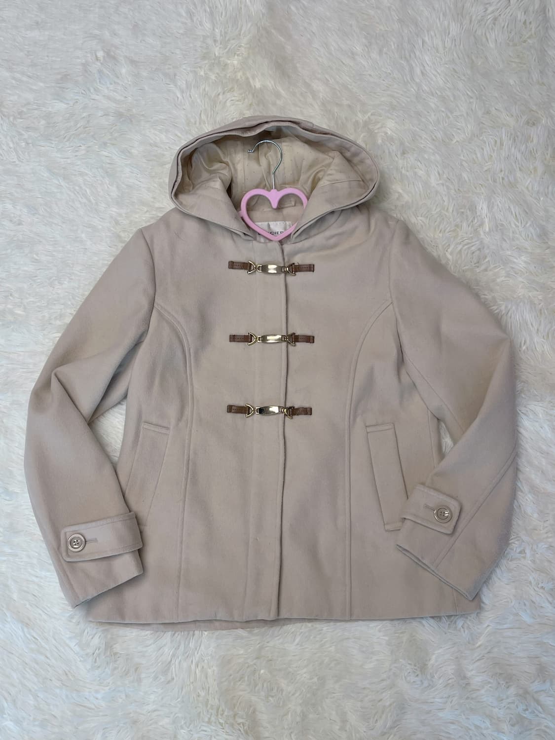 아이보리 모리맛 코트 상품이미지1