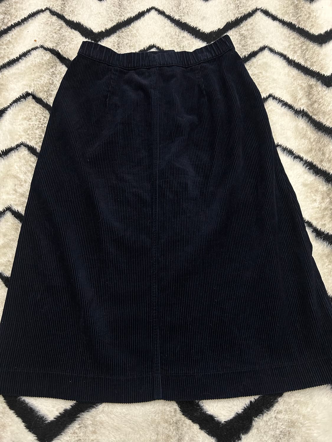 [M]유니클로 코듀로이 롱 스커트/짙은네이비 상품이미지2