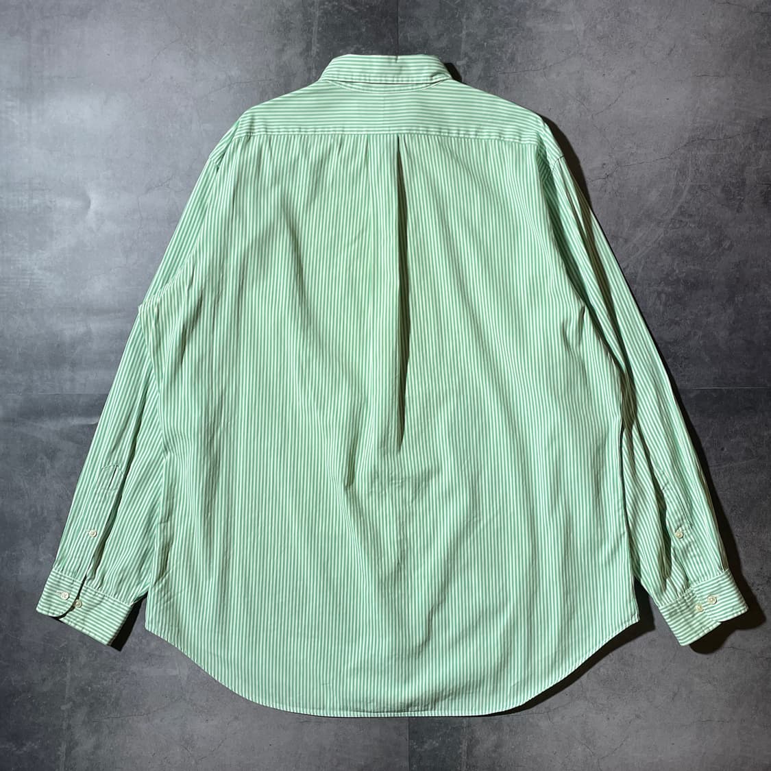 RALPH LAUREN 랄프로렌 빈티지 그린 스트라이프 코튼 셔츠 상품이미지6