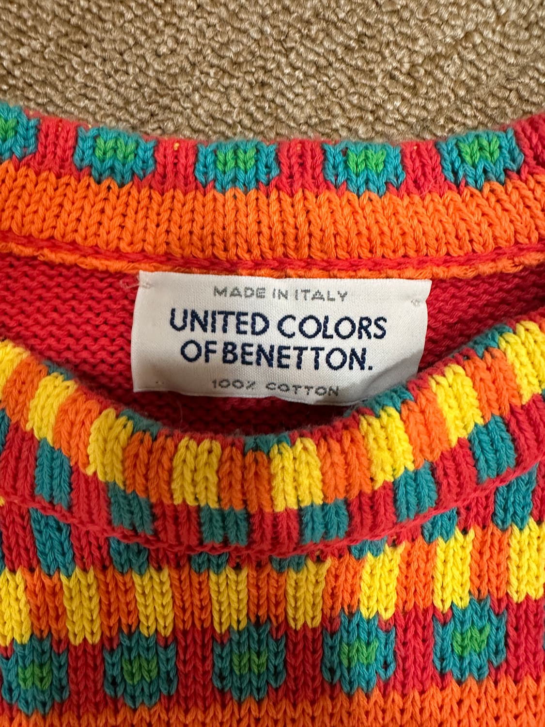 베네통 자가드 니트 상품이미지2