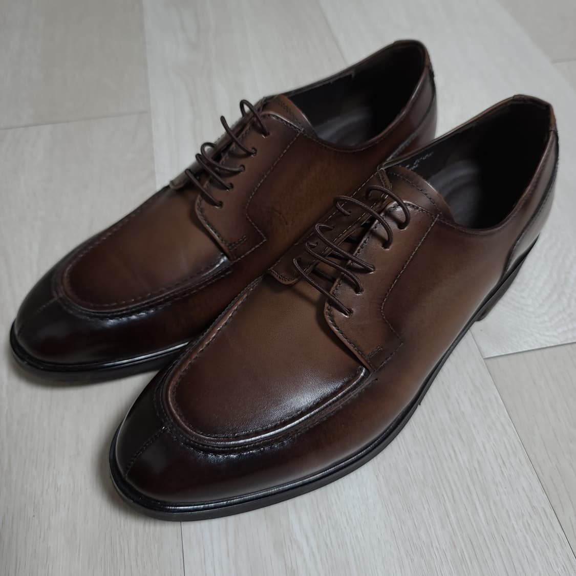 270 ) 새상품 텐디 남성 소가죽 Y팁 더비슈즈 상품이미지2