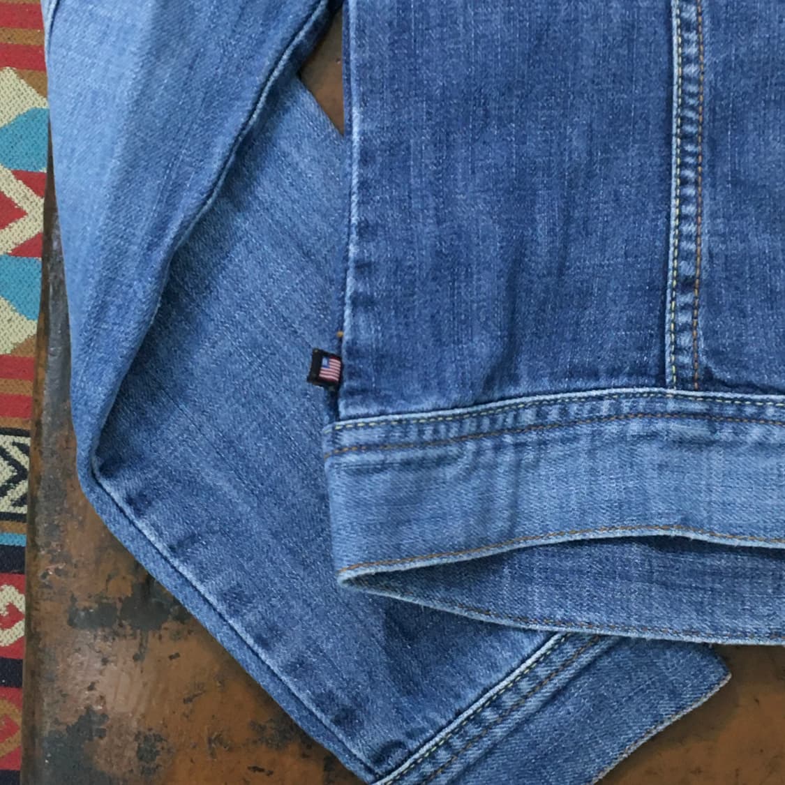 폴로랄프로렌 폴로진 4포켓 중청 데님 자켓 여성 44 사이즈 상품이미지6