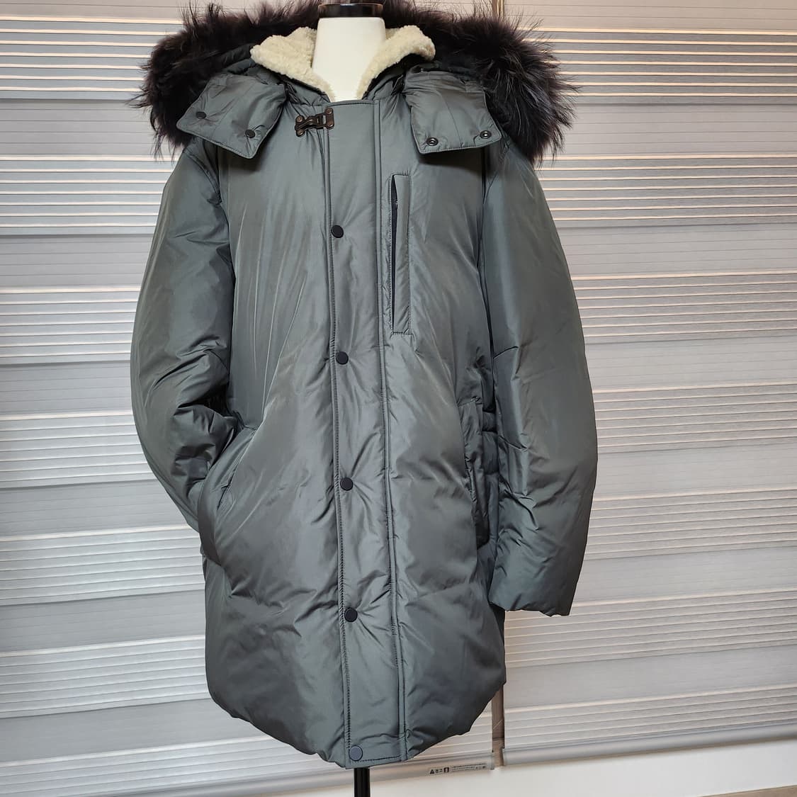 새상품《SIEG 덕다운 패딩점퍼》후드퍼-라쿤 (남녀공용) 상품이미지2