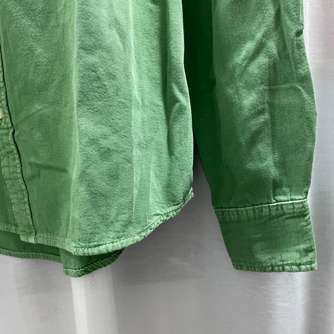 자라/ 데님 셔츠 워시드 그린/ S 상품이미지10