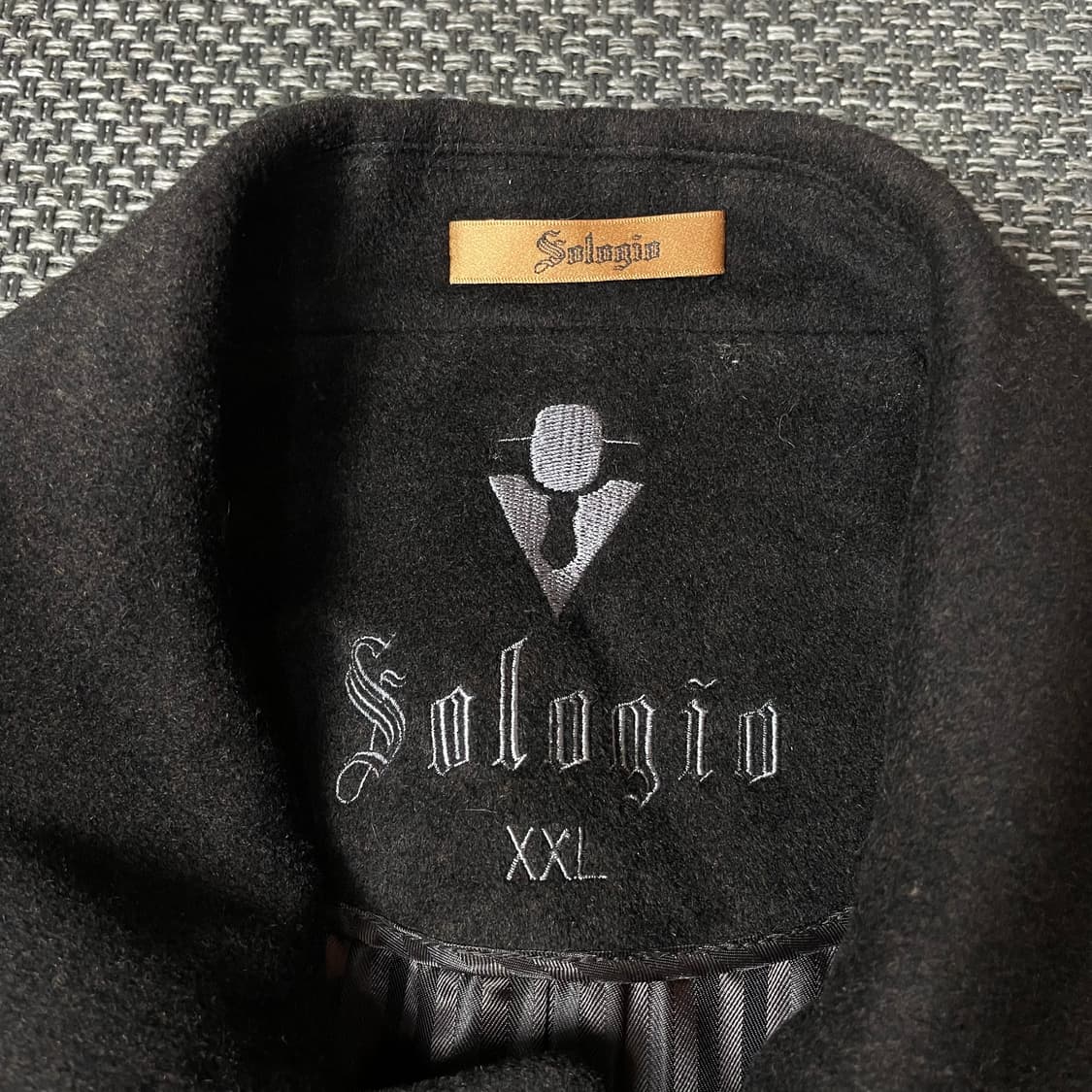 소로지오 블랙 히든버튼 캐시미어 코트 2XL 상품이미지4