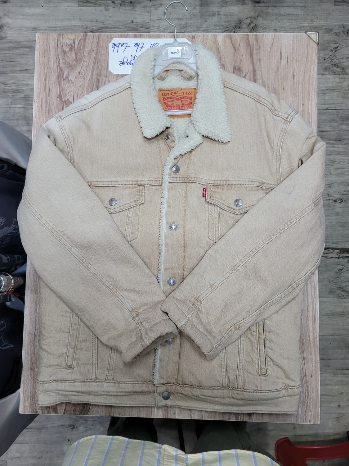 Levis 리바이스 아이보리 쉐르파 트러거 자켓 상품이미지1